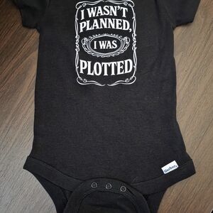 Gerber Black Bodysuit with Playful Print